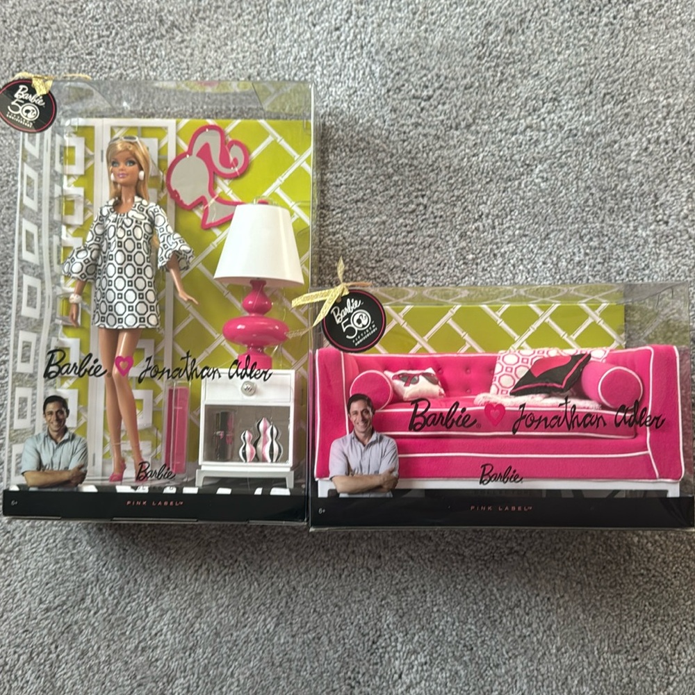 Jonathan Adler Barbie And Sofa Set